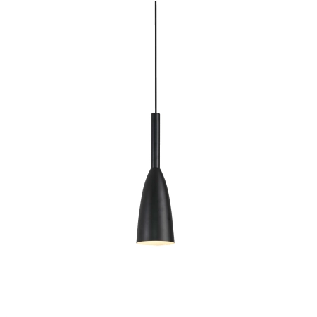 Czarna, industrialna, metalowa lampa wisząca LP-181/1P BK z serii SOLIN