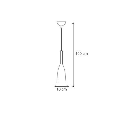 Szara, nowoczesna lampa wisząca do kuchni LP-181/1P GR z serii SOLIN