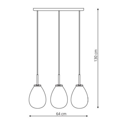 Listwa z dekoracyjnymi, regulowanymi zwisami LP-1214/3L z serii FONDI