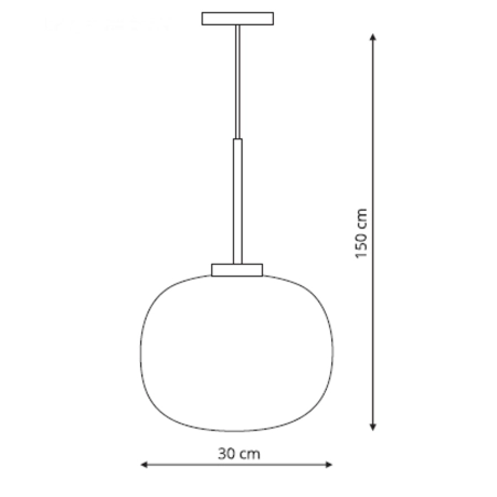 Stylowa lampa wisząca do nowoczesnej sypialni LP-052/1P z serii JUKON