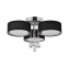 Stylowa lampa do sypialni glamour LP-991/3C BK z serii GAMBELA