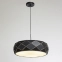 Czarna, stylowa lampa wisząca, do salonu LP-8069/1P BK z serii REUS