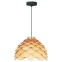 Lampa wisząca z drewnianym abażurem ⌀35cm LP-101335/1P S z serii BURGO