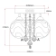 Dekoracyjny plafon do eleganckiej sypialni LP-119/3C z serii SADA