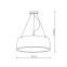 Nowoczesna lampa wisząca, ledowa obręcz LP-622/1P BK z serii MALAGA 2