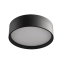 Ledowy, czarny, okrągły plafon ⌀12cm LP-043/1C BK z serii HUDSON
