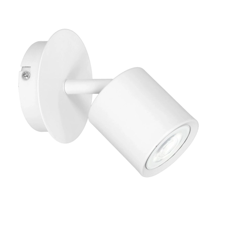 Klasyczny kinkiet w formie białego reflektora LX 1424 z serii DEMIA