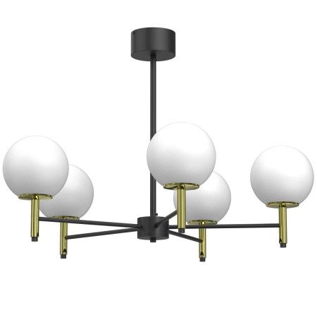 Klasyczna lampa wisząca z białymi kulami LX 1654 z serii AWINION