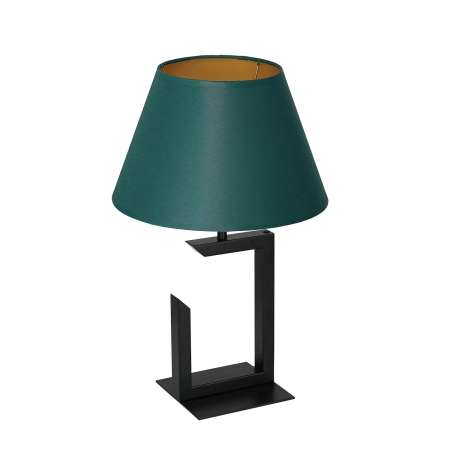 Zielono-złota lampa stołowa, do sypialni LX 3398 z serii TABLE LAMPS