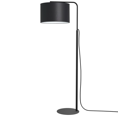 Lampa stojąca z czarno-białym abażurem LX 3480 z serii ARDEN