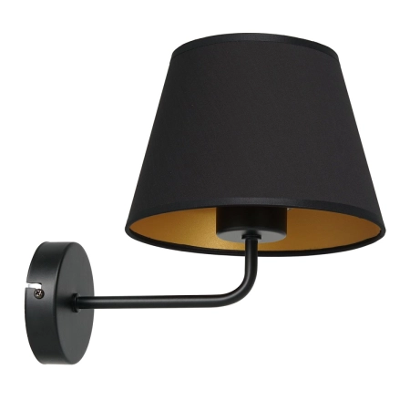 Uniwersalna, czarno-złota lampa ścienna LX 3500 z serii ARDEN