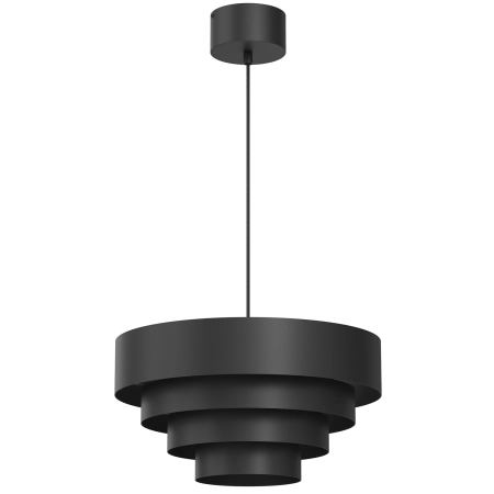 Designerska lampa wisząca, czarne okręgi LX 3512 z serii RINGS