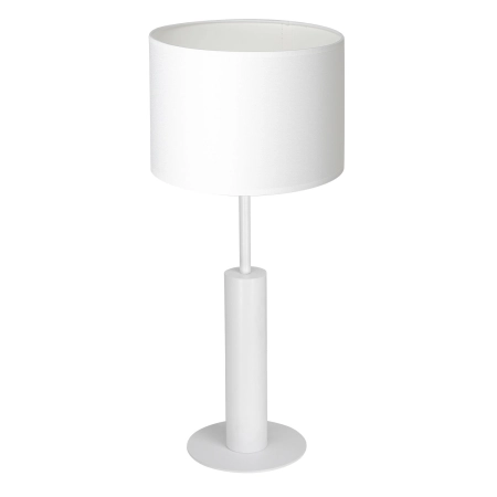 Biała lampka stołowa, na szafkę nocną LX 3675 z serii TABLE LAMPS