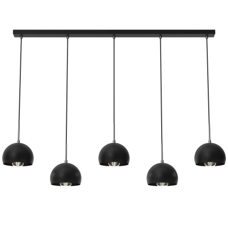 Lampa wisząca, czarny kolor, na pięć żarówek LX 3741 z serii COOL