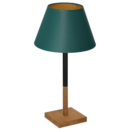 Lampa stołowa z abażurem, butelkowa zieleń LX 3752 z serii TABLE LAMPS