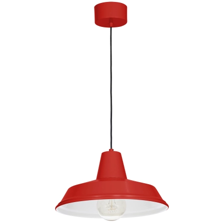 Efektowna, czerwona lampa wisząca loft ⌀36 LX 4030 z serii CLASS