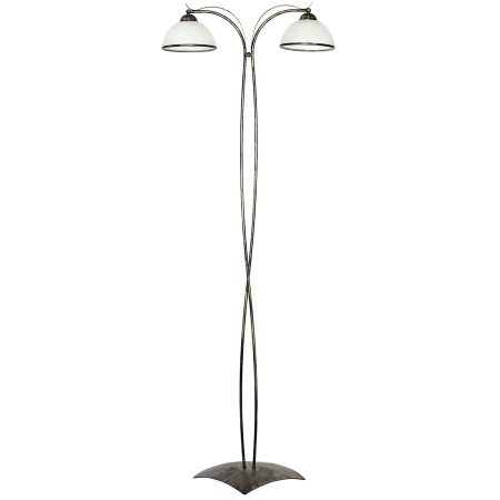 Dekoracyjna, retro lampa podłogowa - patyna LX 4042 z serii KORFU
