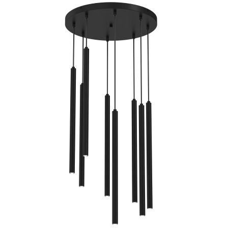 Czarna rotunda z wąskimi lampami LX 4117 z serii YORU