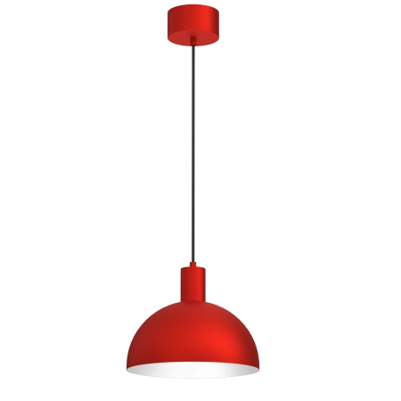 Czerwona, dekoracyjna lampa wisząca kopuła LX 4311 z serii HANDA