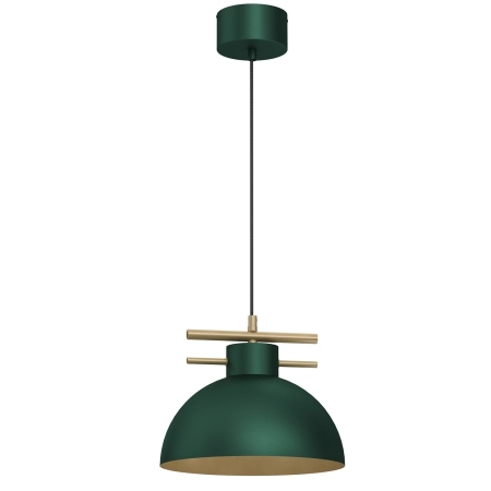 Dekoracyjna, zielono-złota lampa wisząca LX 4369 z serii ESTATE
