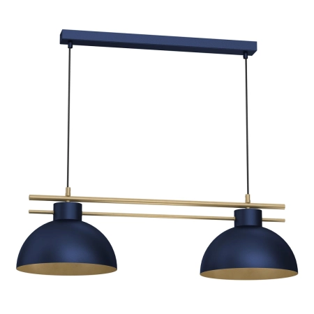 Ciemnoniebieska lampa wisząca nad stół LX 4377 z serii ESTATE