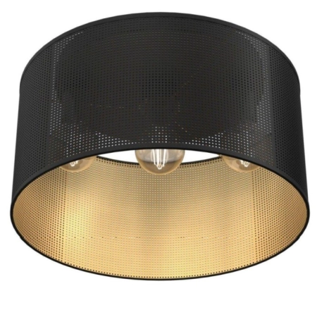 Ażurowa, czarno-złota lampa sufitowa LX 5247 z serii LOFT SHADE