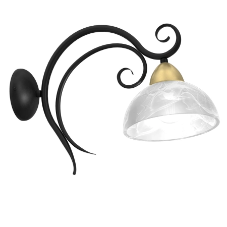 Lampa ścienna dekoracyjne ramię z kloszem LX 5975 z serii AURORA