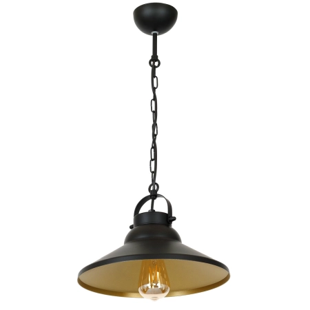 Czarno-złota, industrialna lampa do kuchni LX 6341 z serii IRON