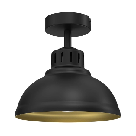 Loftowa, czarno-złota lampa sufitowa do kuchni LX 9115 z serii SVEN