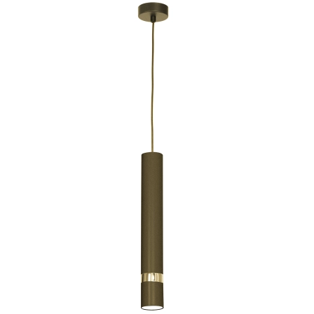 Złota lampa wisząca w kształcie tuby LX 9506 z serii RENO