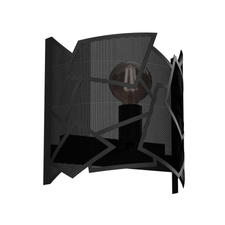 Nietuzinkowy, loftowy kinkiet w kolorze czarnym LX 548 z serii CAMO