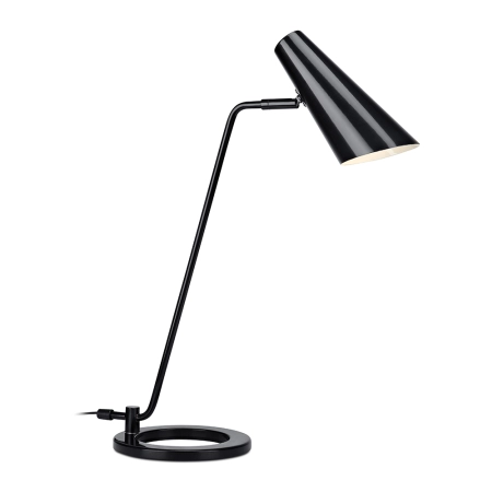 Lampa biurkowa w kolorze czarnym ze skośnym kloszem 106781 z serii CAL