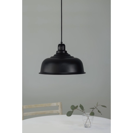 Industrialna, czarna lampa wisząca ⌀37,5cm 108426 z serii PORT - wizualizacja