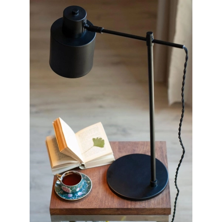 Czarna lampka biurkowa z regulowanym ramieniem MX T0025 z serii BLACK 2
