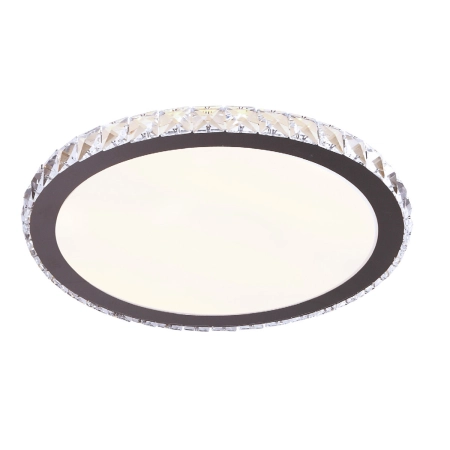 Okrągły, elegancki plafon LED z kryształkami MX 2875 z serii PREZZIO