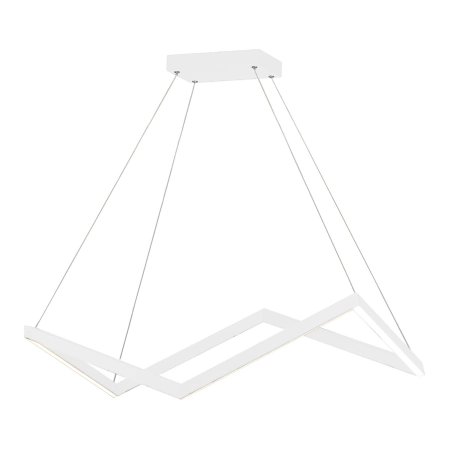 Nowoczesna, biała, ledowa lampa wisząca MX P0364 z serii ORIGAMI
