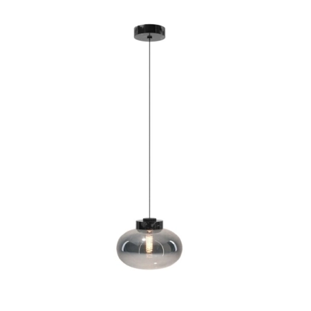 Lampa wisząca z dymionym, płaskim kloszem MX P0515 z serii MOONSTONE