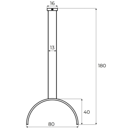 Matowy łuk LED na regulowanych zwisach MX P0519 z serii TRIO ARC - 2