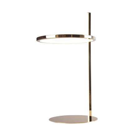Złota, stylowa, elegancka lampka stołowa LED MX T0042 z serii LOZANNA