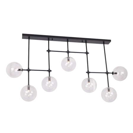 Czarna, designerska lampa sufitowa, do salonu MX P0396 z serii LOLLIPOP