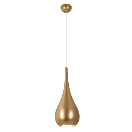 Matowa, złota lampa wisząca, idealna do kuchni MX P0436 z serii DROP