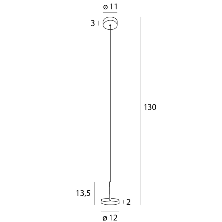 Minimalistyczna, prosta lampa wisząca LED MX P0528 z serii IBIZA - 3