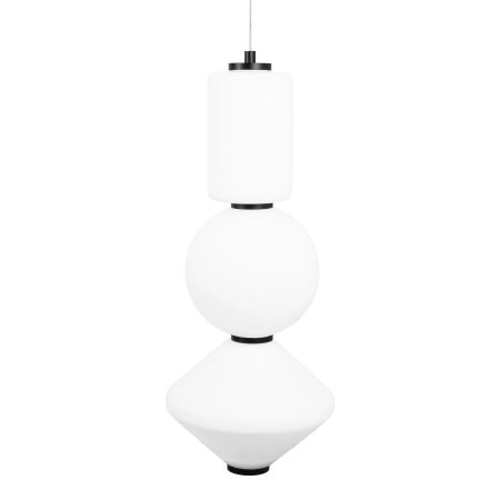 Lampa wisząca z różnymi, białymi kloszami MX P0468 z serii AKIKO - 2