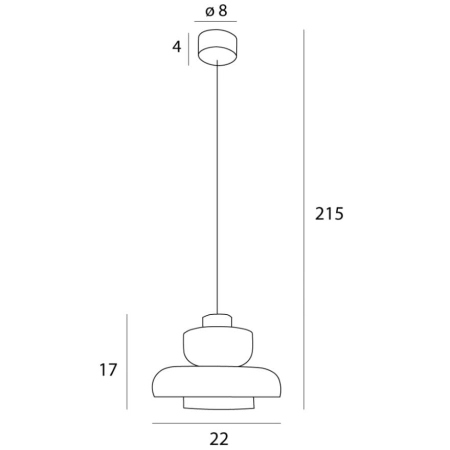 Smukła, dekoracyjna lampa wisząca LED MX P0532 z serii SIGNATURE - 4