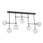 Czarna, designerska lampa sufitowa, do salonu MX P0396 z serii LOLLIPOP