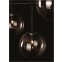 Czarna, designerska lampa sufitowa, do salonu MX P0396 z serii LOLLIPOP 3