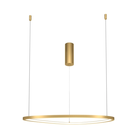 Złota, dekoracyjna lampa wisząca LED MOD072PL-L28BS3K1 z serii GLINT