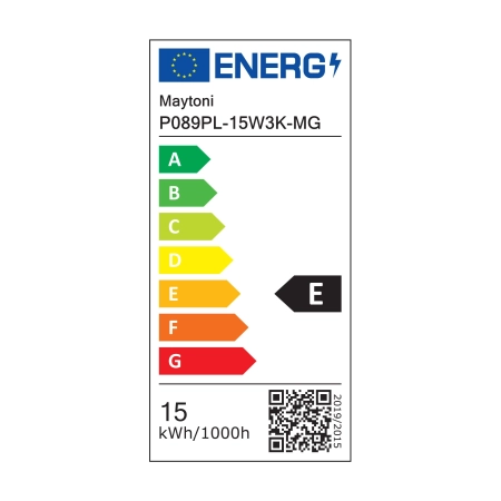 Złota tuba, lampa wisząca LED 15W 3000K P089PL-15W3K-MG z serii EFIR -2