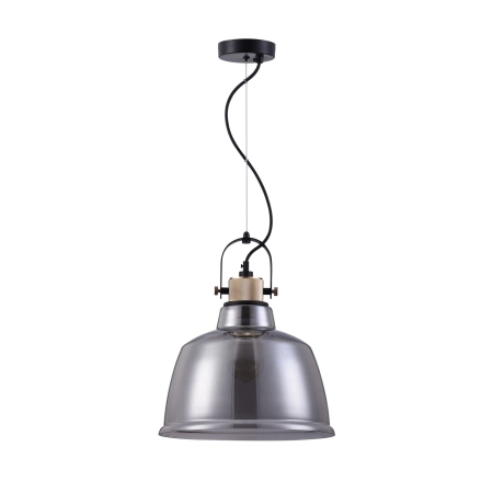 Loftowa lampa wisząca z ciemnym kloszem T163PL-01C z serii IRVING