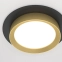 Czarno-złote, okrągłe oczko podtynkowe DL086-GX53-RD-BG z serii HOOP 2